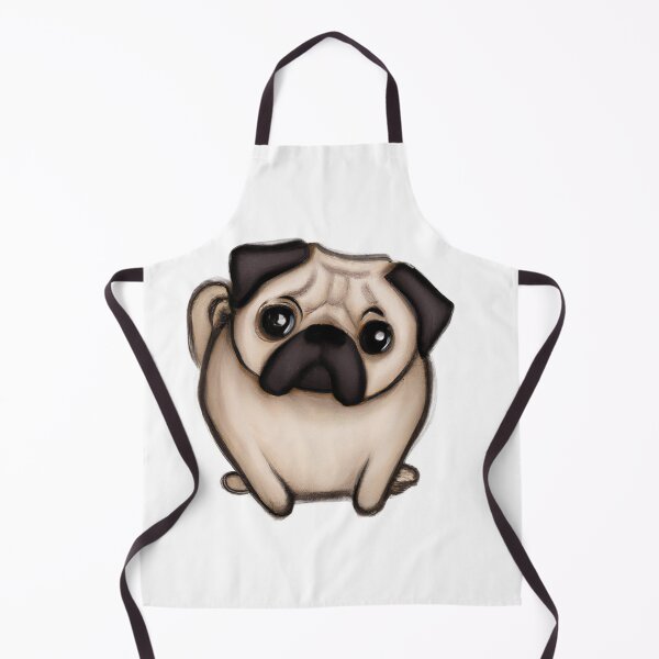 Item preview, Cute Pug Drawing designed and sold by WeHeartAnimals.