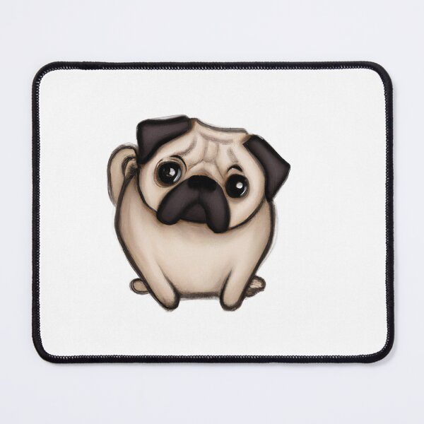 Item preview, Cute Pug Drawing designed and sold by WeHeartAnimals.