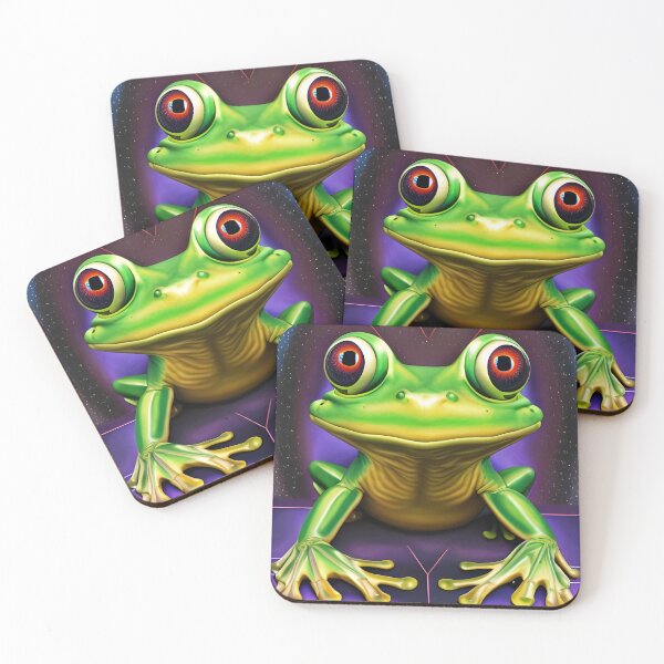 Item preview, Froggy Animal Spirit (3) - Trippy Psychedelic Frog designed and sold by TheThirdEye.