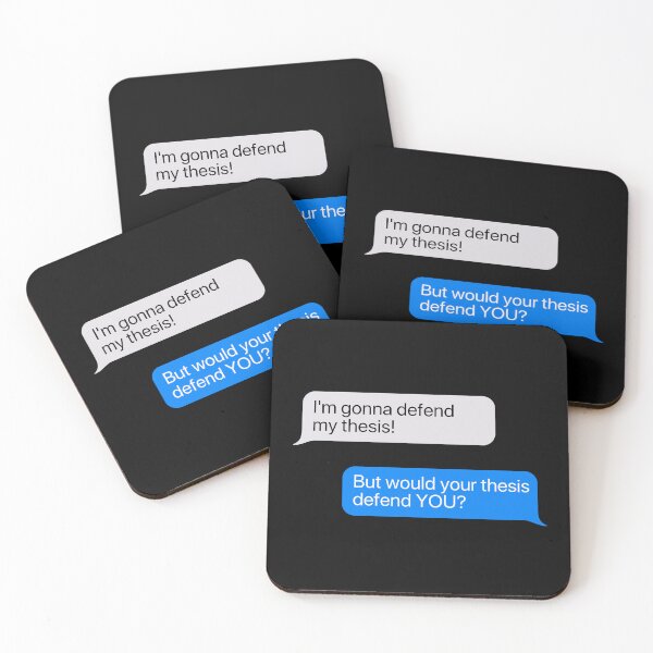 Item preview, But Would Your Thesis Defend You Graduate Chat Box designed and sold by Legit Hooligan.