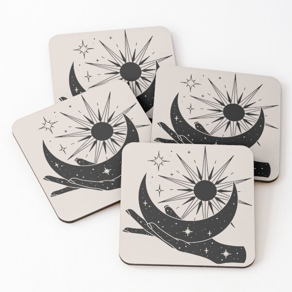 Item preview, Boho luna hand with sun moon and stars designed and sold by ToucanKrafts.