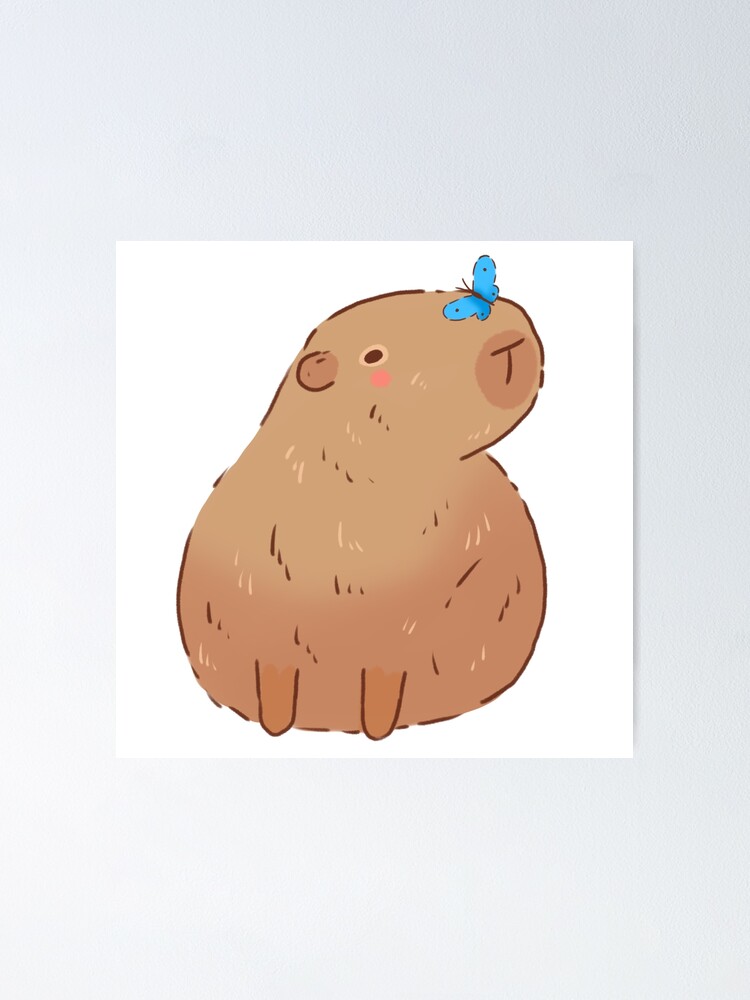 Capybara cute pattern - cartoon capybara illustration pack Poster for Sale  by Yarafantasyart