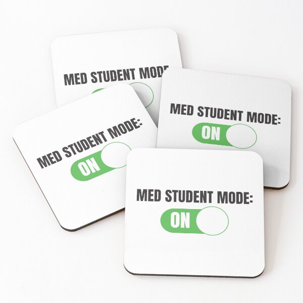 Item preview, Med Student Mode: ON (For Light Background) designed and sold by thecatcouch.