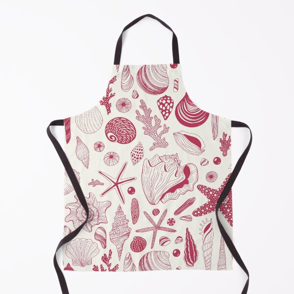 Item preview, Seashells in Viva Magenta- Color of the Year 2023 designed and sold by Katerina Mitkova Kirilova.