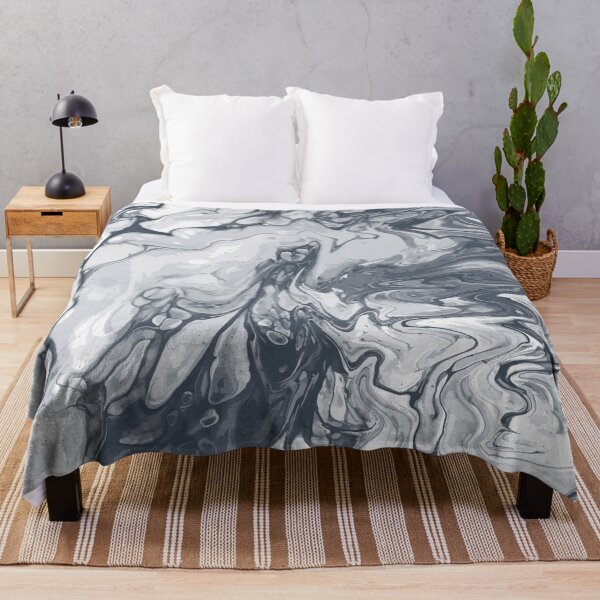 Artikelvorschau, Vivid Grey Palette 4 Marble Fluid Art entworfen und verkauft von Janzay.