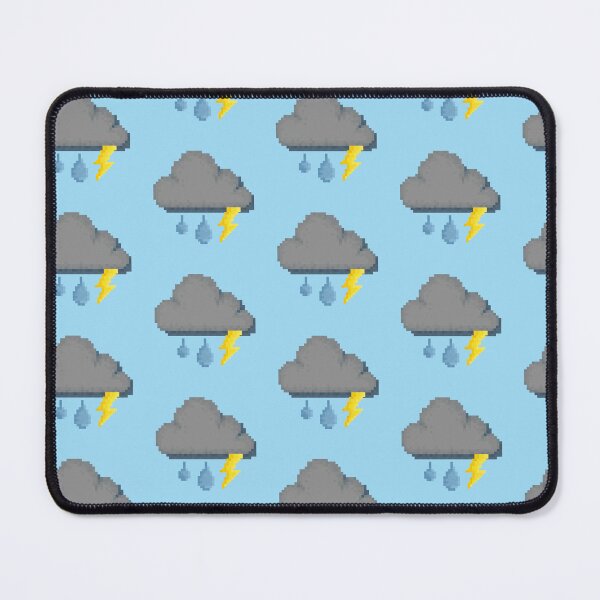 Item preview, Retro Pixel Lightning Storm Weather Icon Design designed and sold by 8BitTrip.