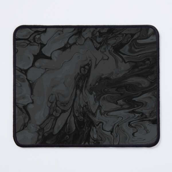 Aperçu de l'œuvre Vivid Black Marble Fluid Art créée et vendue par Janzay.