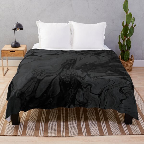 Artikelvorschau, Vivid Black Marble Fluid  Art  entworfen und verkauft von Janzay.