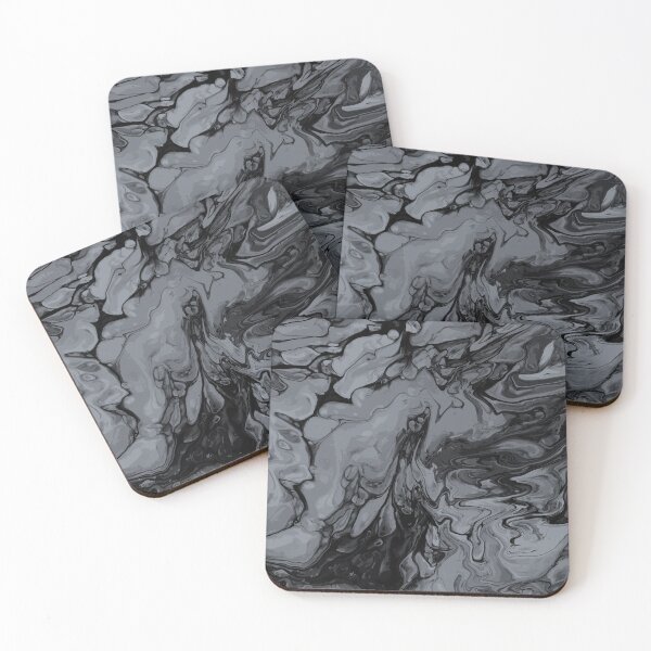 Item preview, Vivid Grey Palette 6 Marble Fluid Art designed and sold by Janzay.