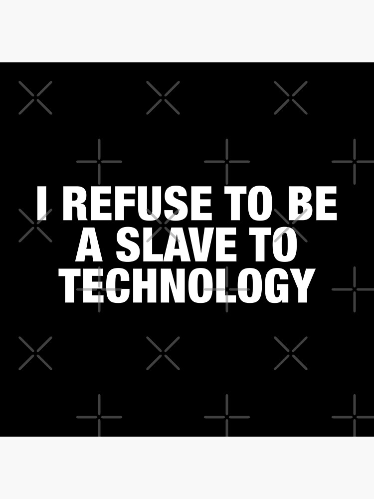 "Wednesday Addams Quote Slave to Technology" Poster for Sale by
