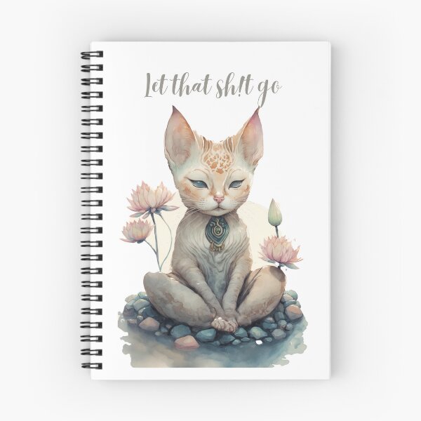 Item preview, Let that Sh!t go yoga cat 12 designed and sold by printiesart.