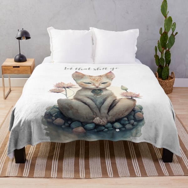Item preview, Let that Sh!t go yoga cat 12 designed and sold by printiesart.