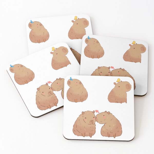 Item preview, Capybaras drawings sticker pack  designed and sold by Mayarart.