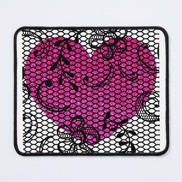Item preview, Black Lace Overlay with Magenta Heart !! designed and sold by SunMoonBeyond.