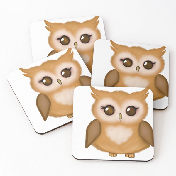 Item preview, Cute Owl Drawing designed and sold by WeHeartAnimals.