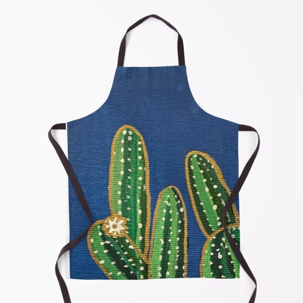 Item preview, Midnight desert scenery with cactus on canvas | hand painted designed and sold by Artheticsbyamna.