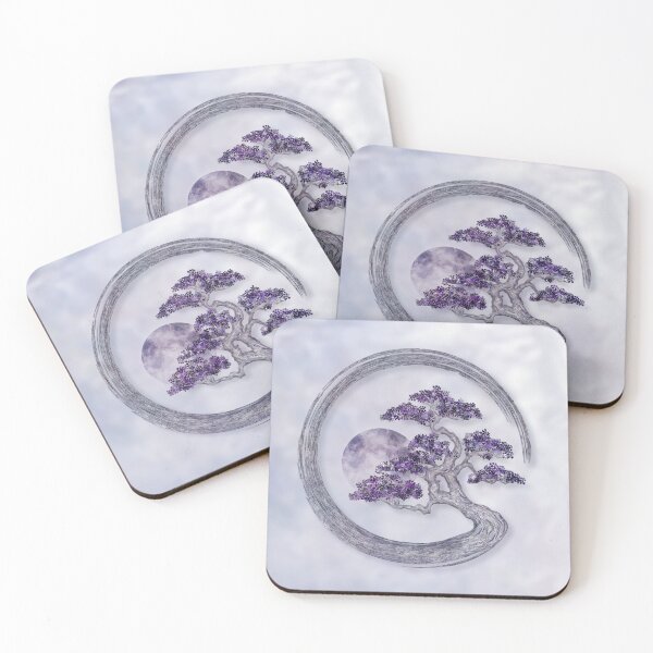 Item preview, Enso Zen Circle Amethyst Bonsai Tree  designed and sold by k9printart.