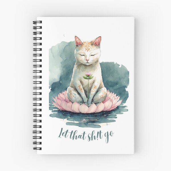Item preview, Let that Sh!t go yoga cat 15 designed and sold by printiesart.