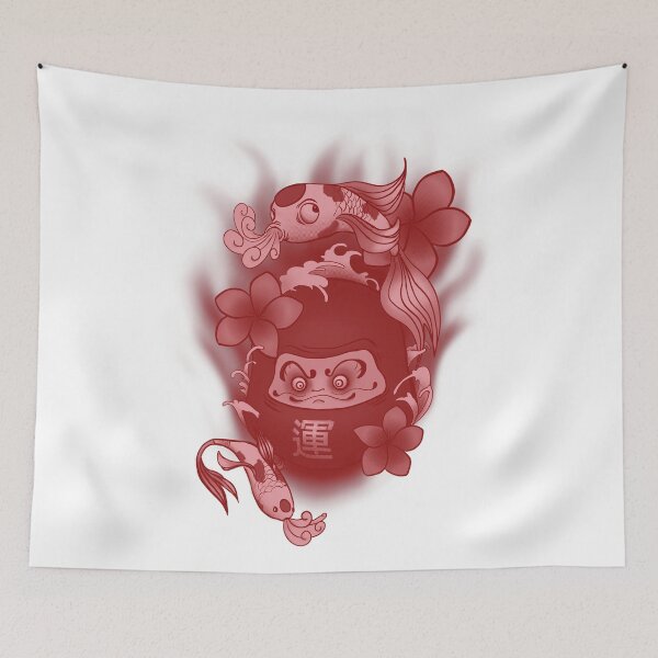 Item preview, Daruma Doll Koi Fish Japanese designed and sold by PVSKI.