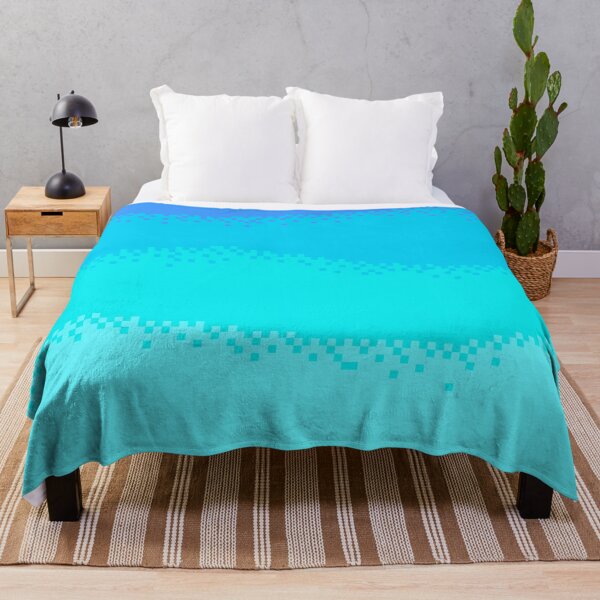 Item preview, Pixelated Shades Of Blue Ocean Wave Beach Sea designed and sold by PotluckPrints.