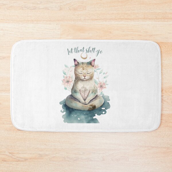 Item preview, Let that Sh!t go yoga cat 17 designed and sold by printiesart.