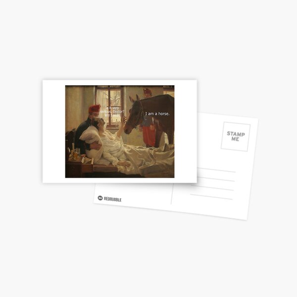Vista previa del artículo con la obra «¿Es muy serio, doctor? ¿Viviré? - Ideas de regalos de acción de gracias, Navidad y cumpleaños para amantes y fanáticos de los memes clásicos», diseñado y vendido por Memeing Everything.