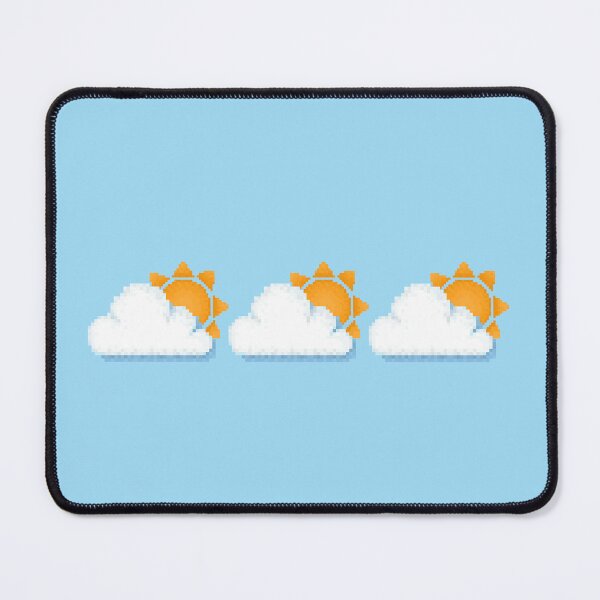Item preview, Retro Pixel Sunshine and Cloud Weather Icon Design designed and sold by 8BitTrip.
