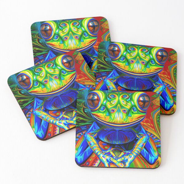 Item preview, Froggy Animal Spirit (4) - Trippy Psychedelic Frog designed and sold by TheThirdEye.