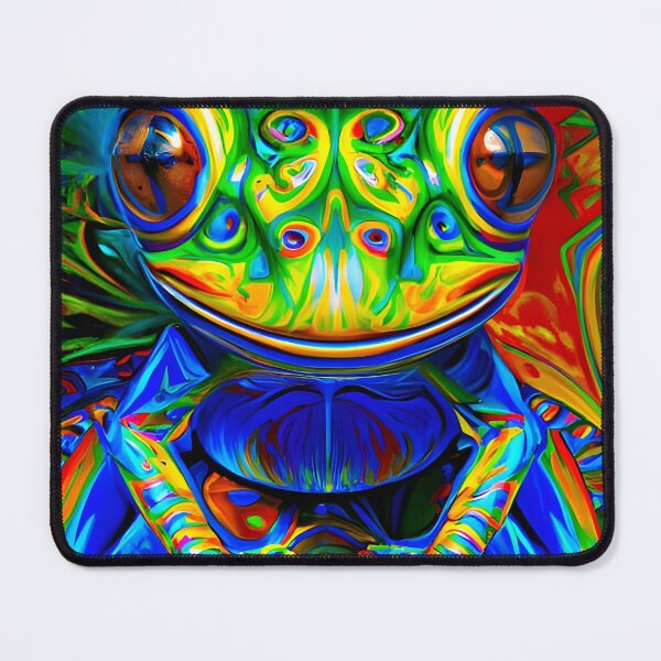 Item preview, Froggy Animal Spirit (4) - Trippy Psychedelic Frog designed and sold by TheThirdEye.