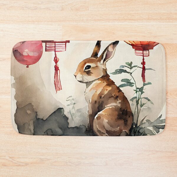 Item preview, Chinese New Year 2023 Year of the Rabbit With Chinese Lanterns designed and sold by CGSGraphics.