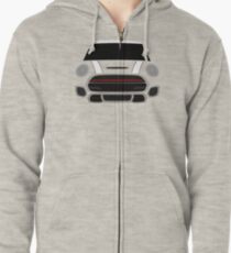 White Italian Job Zipped Hoodie