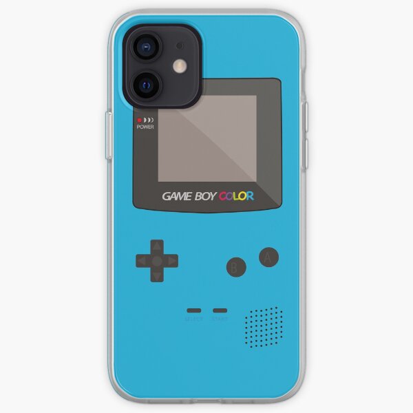 Nintendo Gameboy Color Pocket Classic iPhone Case Cyan iPhone Soft Case