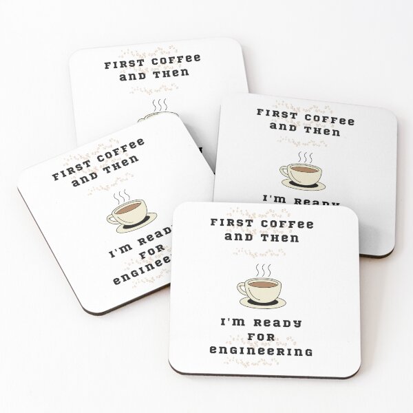 Item preview, first coffee and then I'm ready for engineering designed and sold by SanelaLuckyStar.