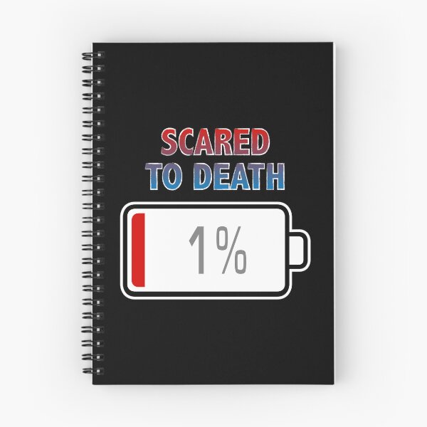 Item preview, Scared to Death with Battery at 1% designed and sold by Moodific.