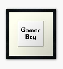 Gamer Boy Framed Print