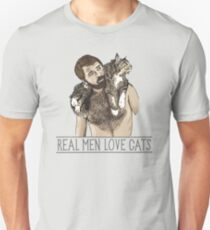 Real Men Love Cats Slim Fit T-Shirt