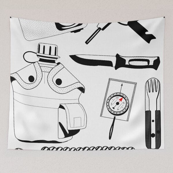 Item preview, CAMPER KIT - CAMPING SET designed and sold by retroDraw.