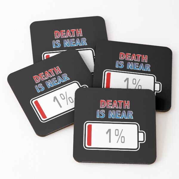 Item preview, Death is Near with Battery at 1% designed and sold by Moodific.
