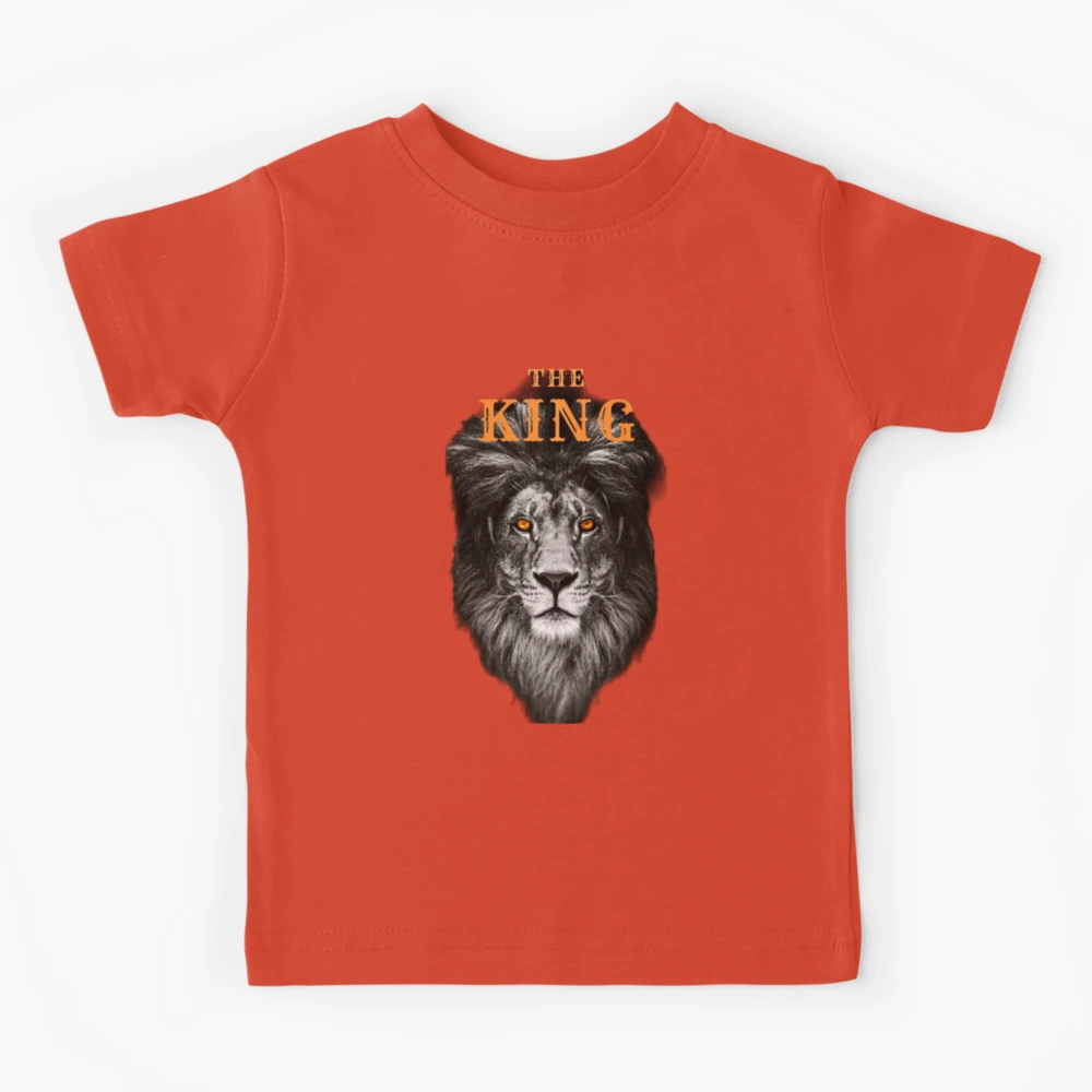 The KING! Black and White Lion with orange eyes and His