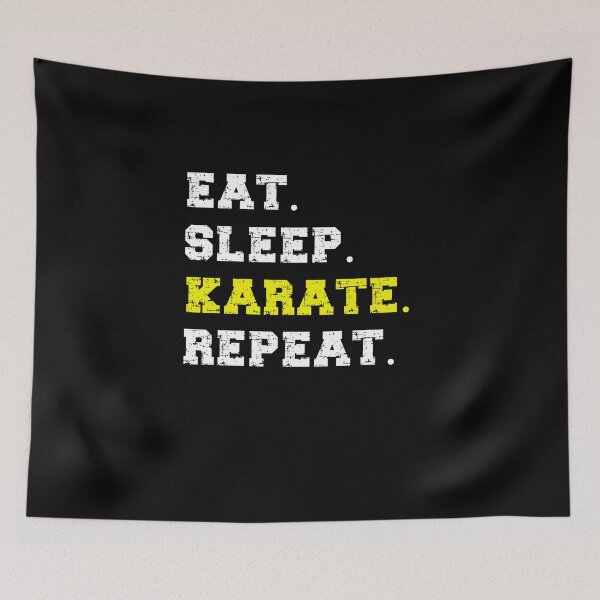 Item preview, Eat Sleep Karate Repeat! Funny Karate Instructor Design - Japanese Martial Art Design For A Karate Lover designed and sold by TheKarateStore.