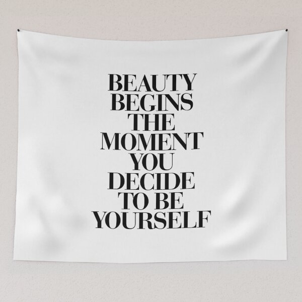 Item preview, Beauty Begins The Moment You Decide to be Yourself designed and sold by MotivatedType.
