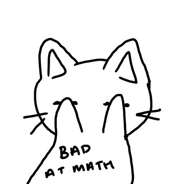 Artwork thumbnail, Bad At Math Cat by WildeStudio