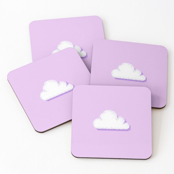 Item preview, Retro Lilac Pixel Cloud Weather Icon  designed and sold by 8BitTrip.