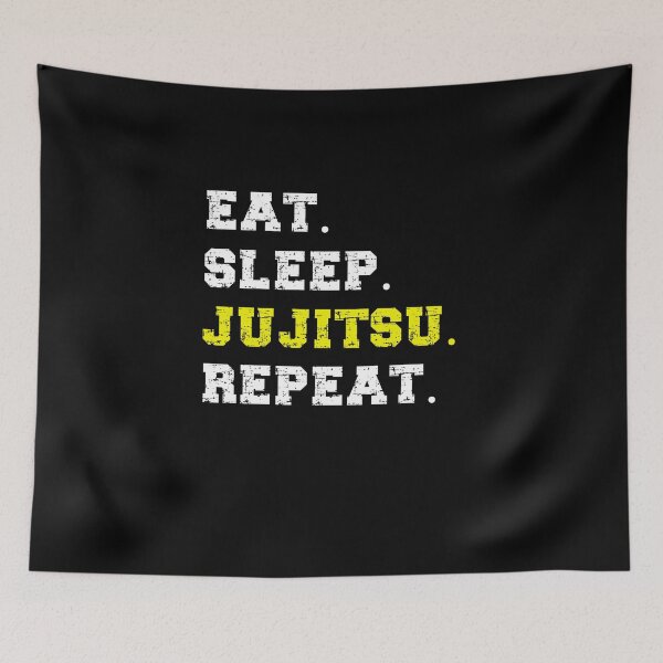 Item preview, Eat Sleep Jujitsu Repeat! Funny Jujitsu Design. Japanese Martial Art Quote/Phrase! Funny Jiu Jitsu Design for a Jiu Jitsu / Jujitsu Lover designed and sold by TheKarateStore.