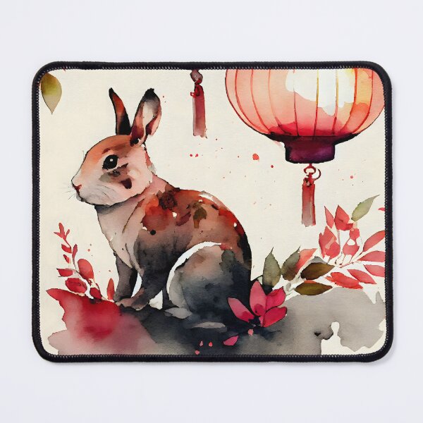 Item preview, Year of the Rabbit with Chinese Lanterns Chinese New Year 2023  designed and sold by CGSGraphics.
