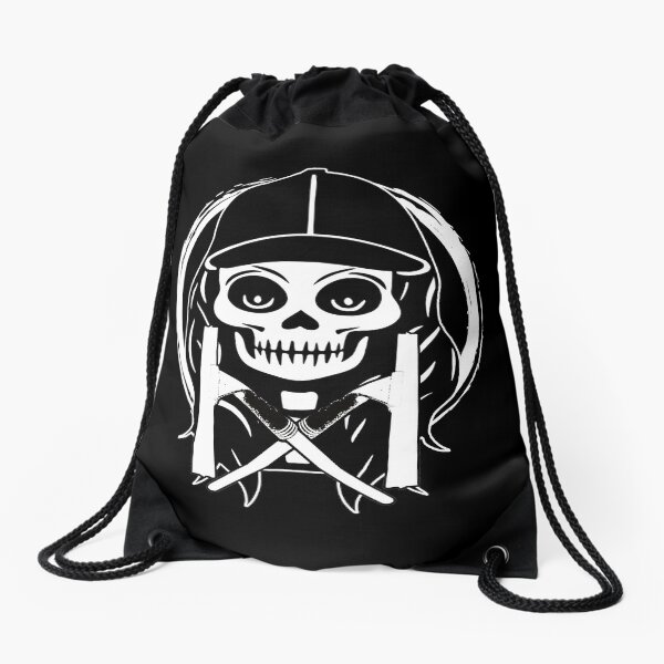 Item preview, Window Cleaner Female Skull and Crossed Squeegee White Logo designed and sold by Nuletto.