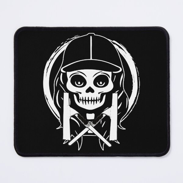 Item preview, Window Cleaner Female Skull and Crossed Squeegee White Logo designed and sold by Nuletto.