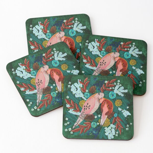 Item preview, Festive Two turtle Doves designed and sold by Caroline Bonne Müller.