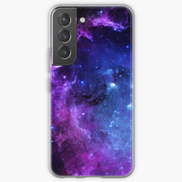 Perfect Purple Nebula-Galaxy Digital Art-KyraLabaShop Samsung Galaxy Soft Case