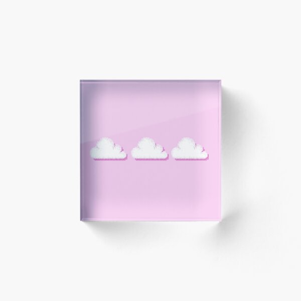 Artikelvorschau, Früher, rosa, pixel, wolke, wetter, symbol entworfen und verkauft von 8BitTrip.